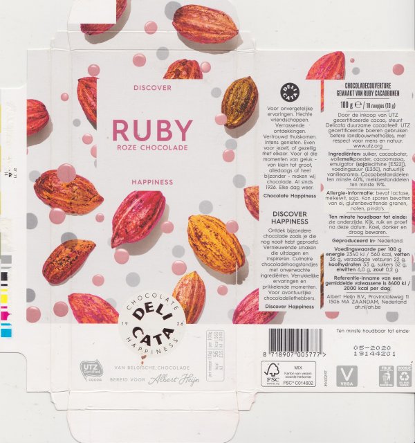 AH Ruby roze chocolade