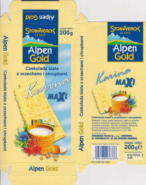 Alpen Gold srednie pion Karina maxi biala z orzechami i chrupkami_cr