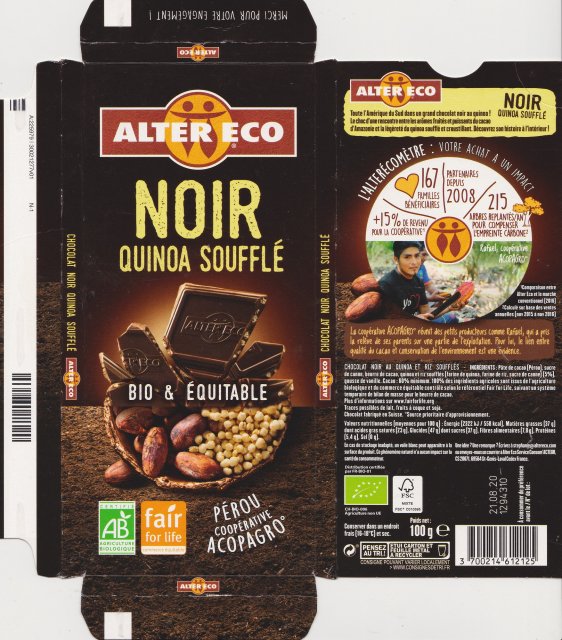 Alter Eco noir quinoa souffle