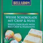Bellarom srednie kwadrat weisse schokolade mit crisp & nuss_cr