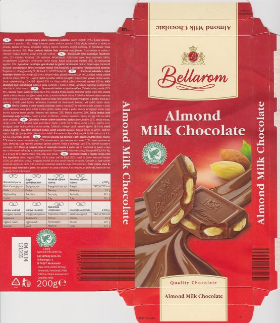 Bellarom srednie pisane Almond Milk Chocolate