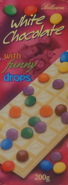 Bellarom srednie white chocolate with funny drops_cr