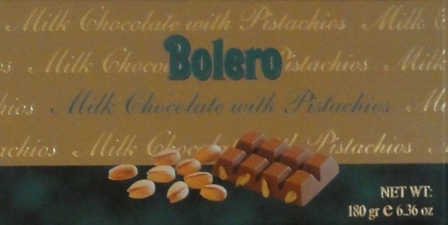 Bolero milk chocolate with pistachios_cr
