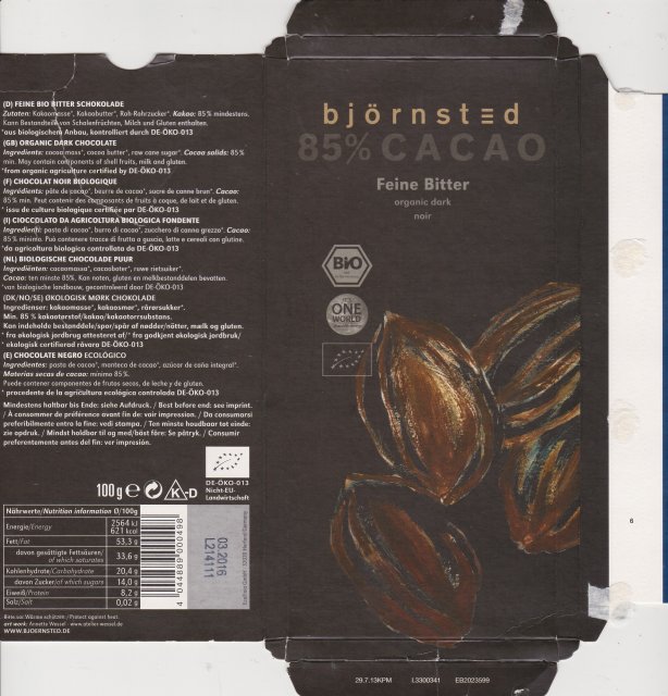 bjoernsted 2 85 cacao feine bitter