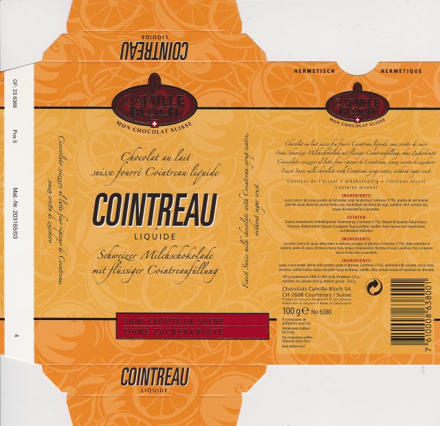Camille Bloch pion 2 Cointreau