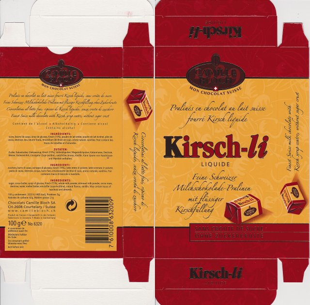Camille Bloch pion 2 kirsch-li liquide