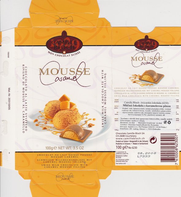 Camille Bloch pion 3 mousse caramel