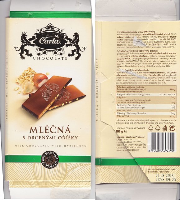 Carla 2 Mlecna s drcenymi orisky