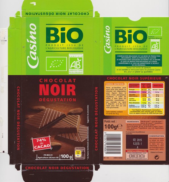 Casino 1 Bio noir