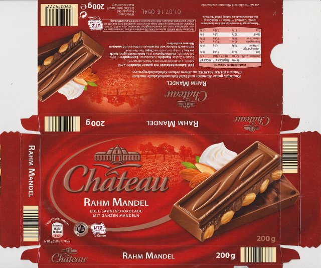 Chateau poziom kolko Rahm Mandel 164kcal dlg utz po lewej