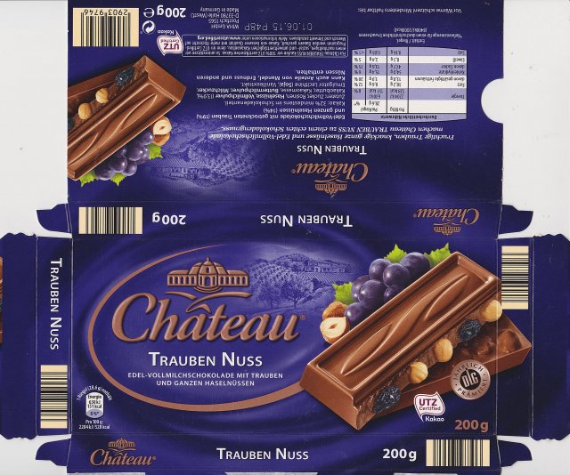Chateau poziom kolko Trauben Nuss 151 kcal UTZ DLG