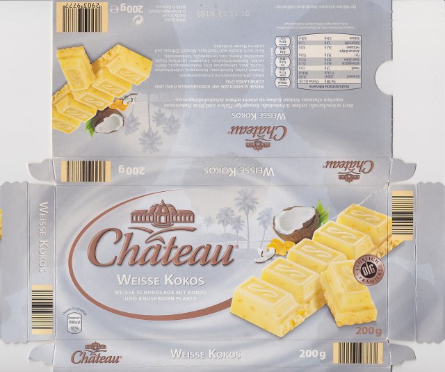 Chateau poziom kolko Weisse Kokos 190kcal dlg
