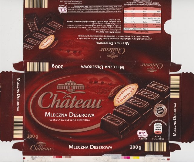 Chateau poziom kolko mleczna deserowa 193kcal UTZ DLG