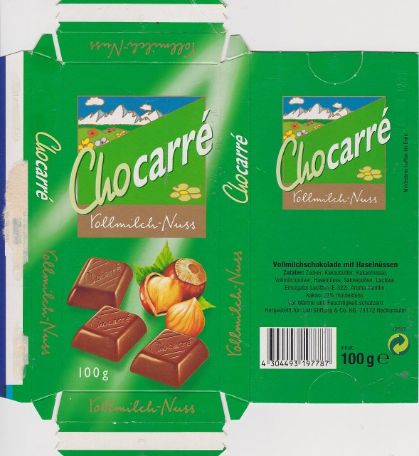 Chocarre Vollmilch Nuss