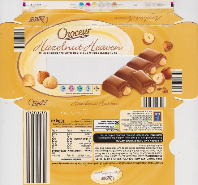Choceur male hazelnut Heaven 292kcal