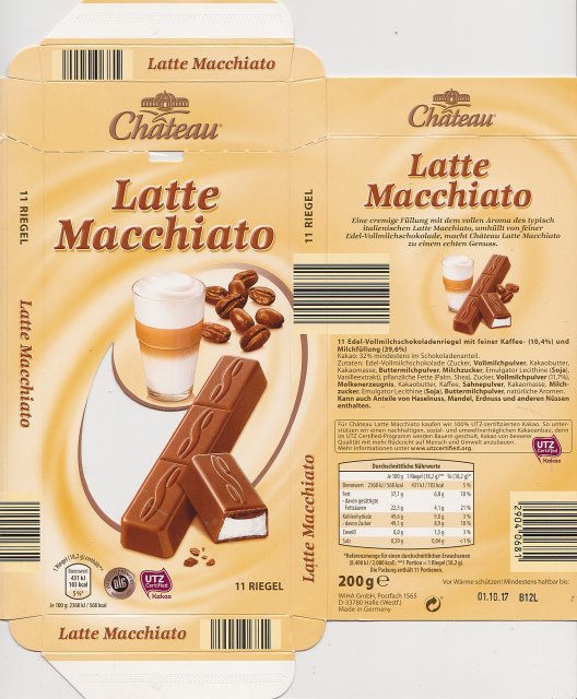 Choceur srednie pion 11 latte Macchiato 103kcal DLG UTZ