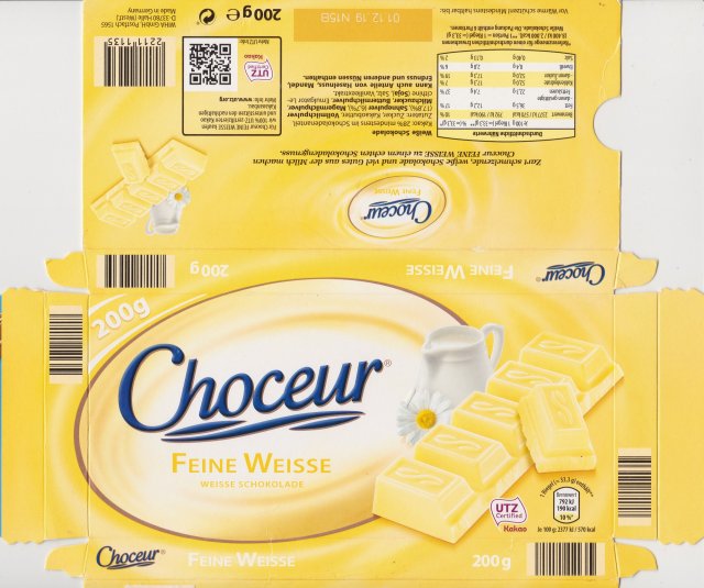 Choceur srednie poziom bez fali Feine Weisse utz 190kcal