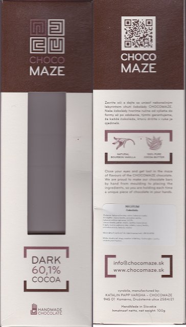 Choco Maze dark 60 cocoa