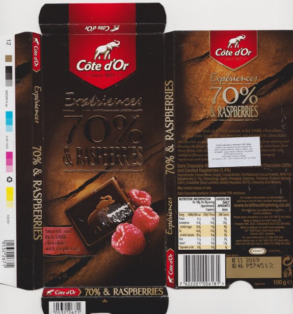 Cote dOr pion experiences 1 70 raspberries