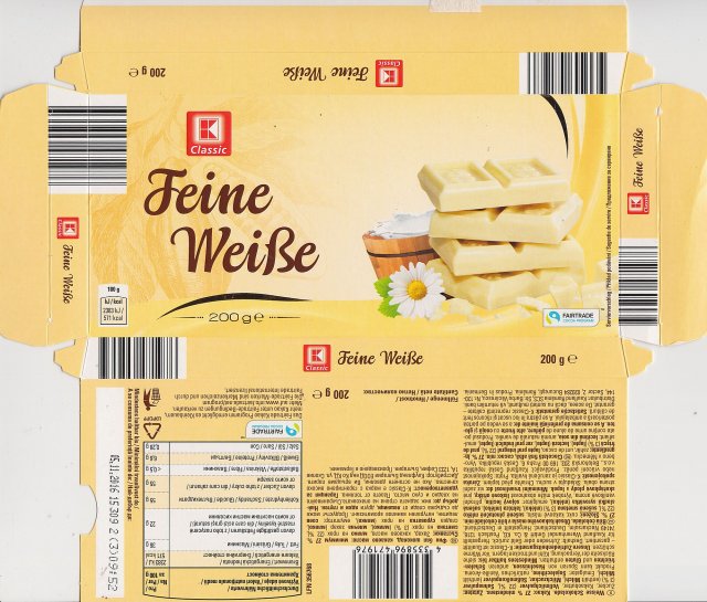 classic poziom 1 Feine Weisse 571kcal fairtrade
