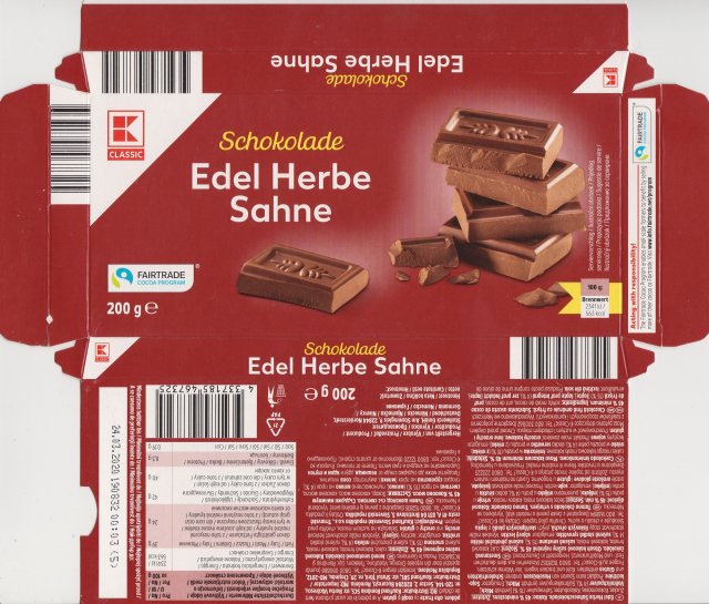 classic poziom 2 Edel Herbe Sahne 563kcal fairtrade