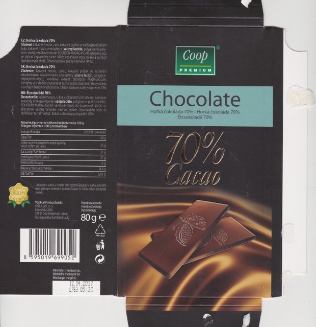 coop 3 premium chocolate 70
