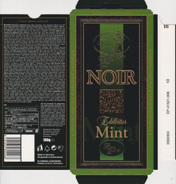Elysia noir edelbitter Mint