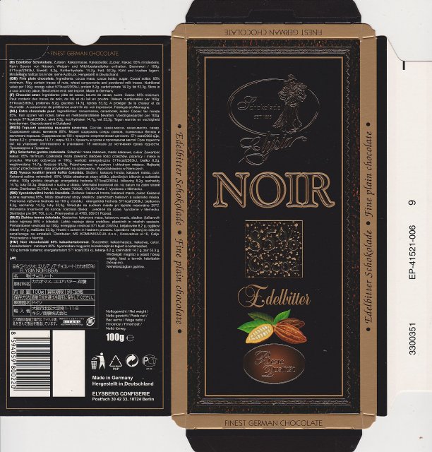 Elysia noir edelbitter
