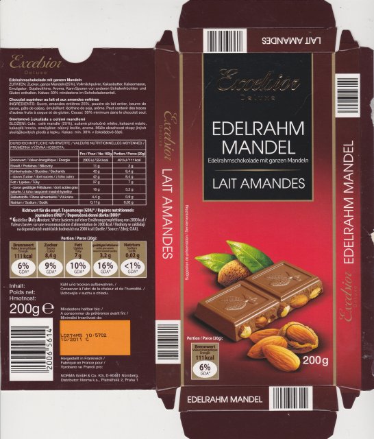 Excelsior 5 edelrahm mandel 111kcal