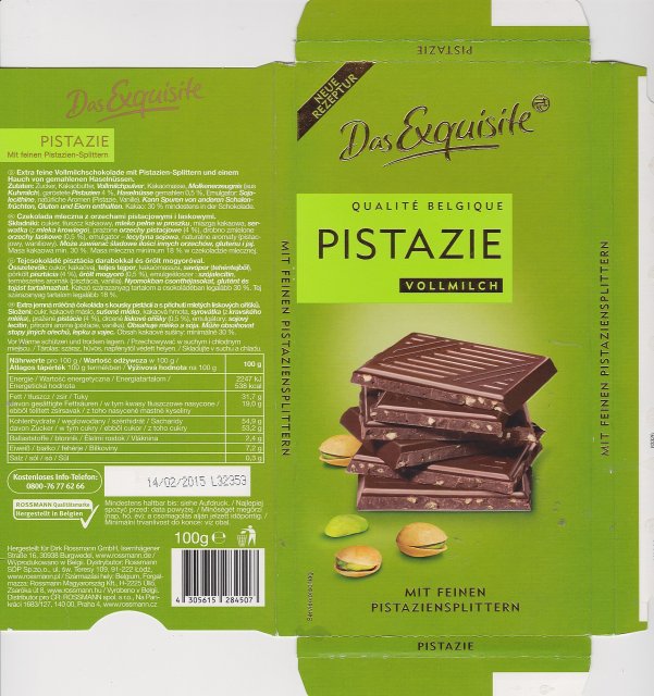 Exquisite 2 pistazie vollmilch neue rezeptur