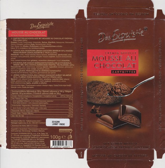 Exquisite 2a mousse au chocolat zartbitter cremig gafullt