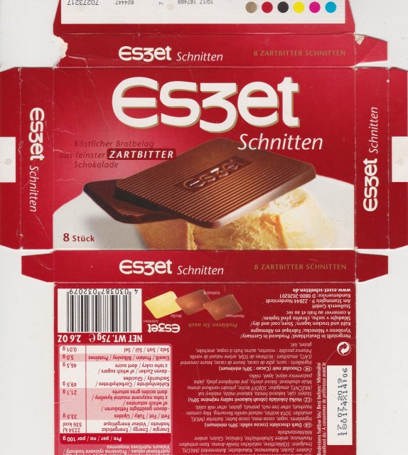 es3et 2 Schnitten zartbitter