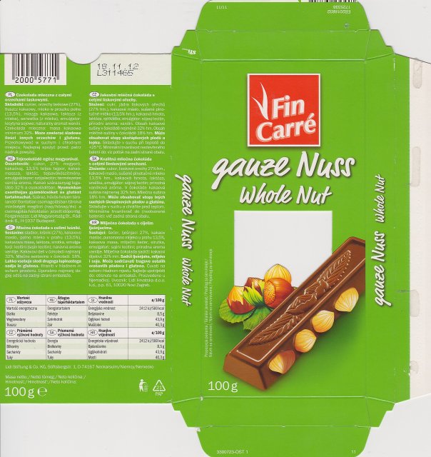 Fin Carre male 2 ganze Nuss Whole Nut