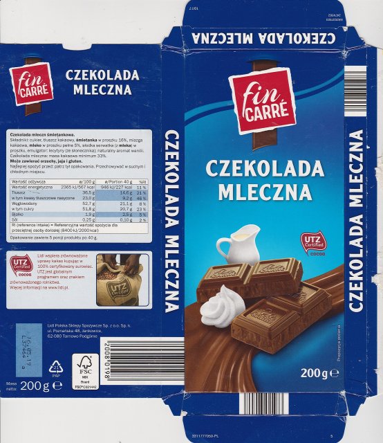 Fin Carre srednie 1 mleczna UTZ