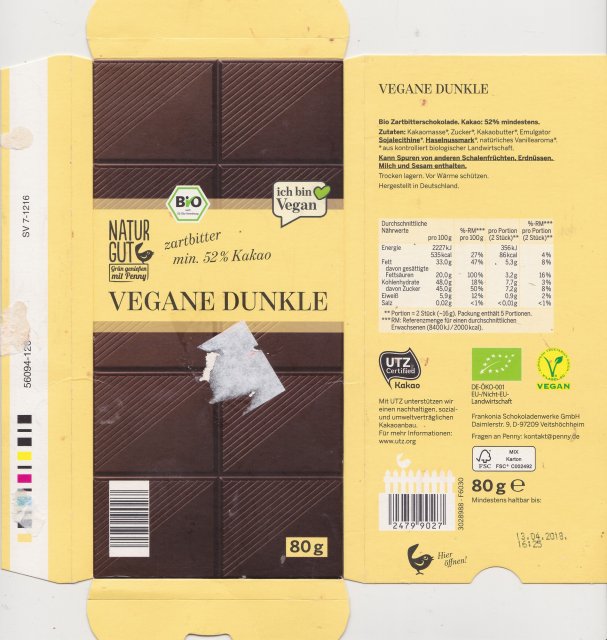 Frankonia vegane dunkle
