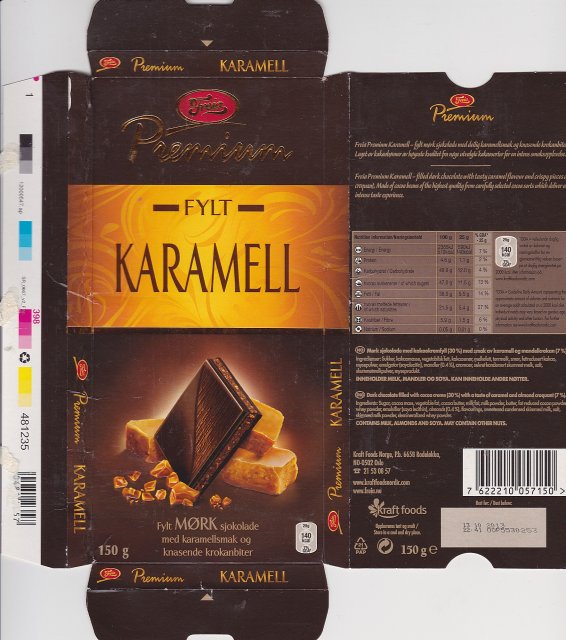Freia Premium 2 FYLT Karamell