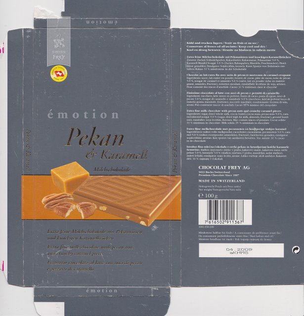 Frey pion emotion Pekan & Karamell