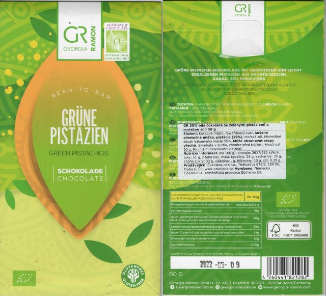 Georgia Ramon green pistachios
