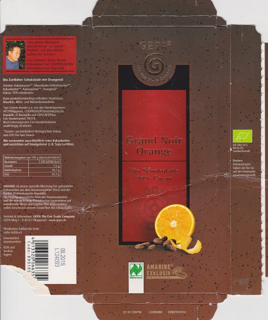 Gepa Grand Noir Orange amaribe exklusiv