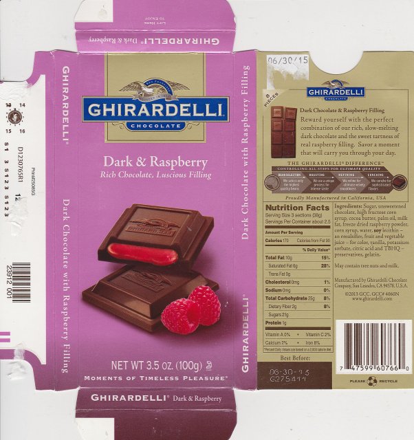 Ghirardelli 3 Dark Raspberry