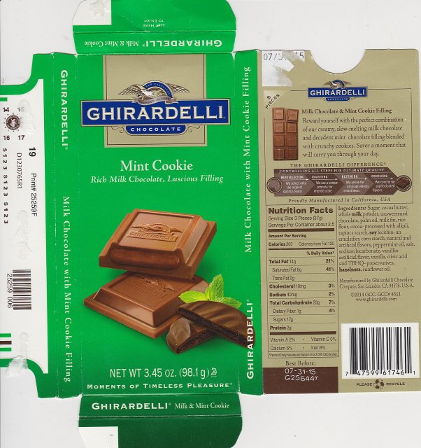 Ghirardelli 3 Mint Cookie