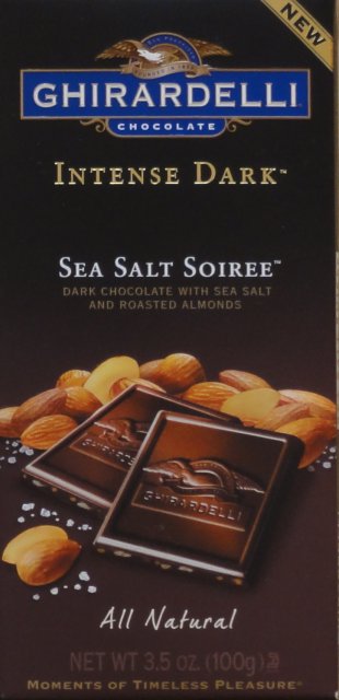 Ghirardelli 5 Intense dark Sea Salt Soiree new