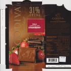 Godiva 31% milk chocolate strawberry