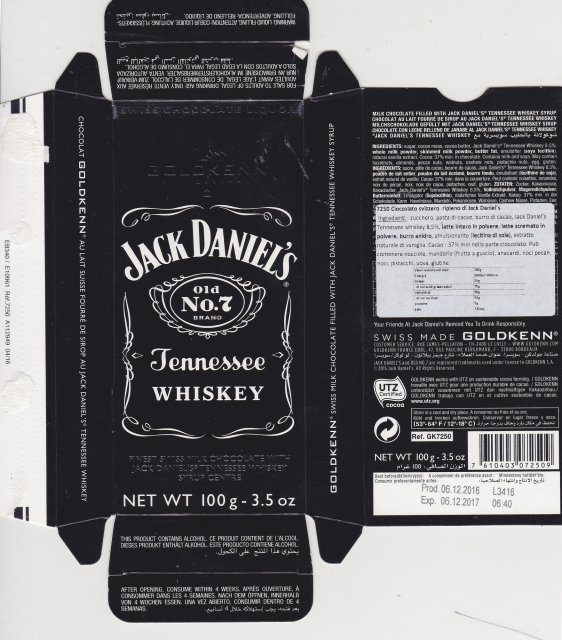 Goldkenn Jack Daniels Tennessee Whiskey