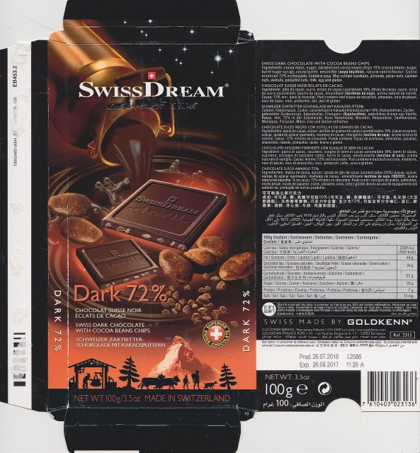 Goldkenn SwissDream Dark 72