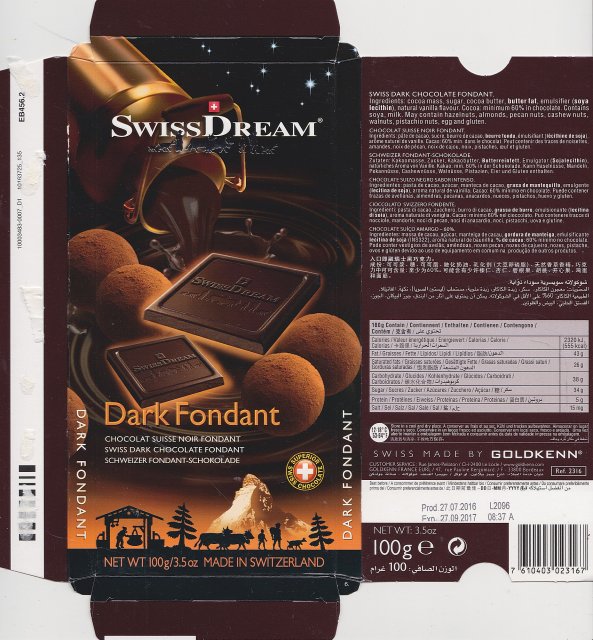 Goldkenn SwissDream Dark Fondant
