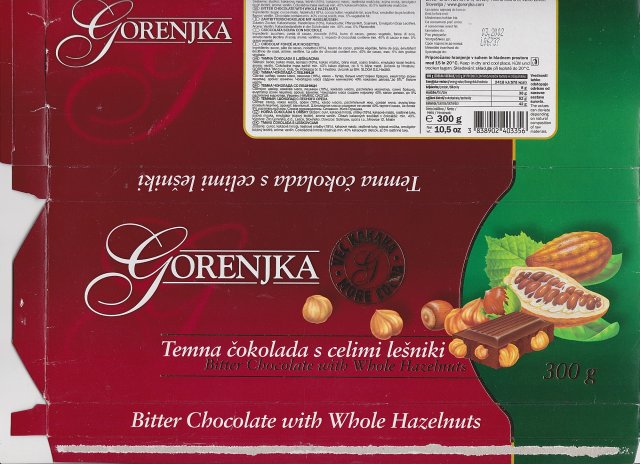 Gorenjka temna cokolada c selimi lesniki