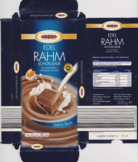 Goutier Edel Rahm dlg 140kcal