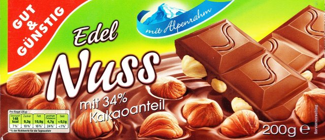 Gut&Gunstig Edel Nuss 148kcal_cr