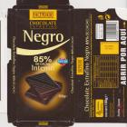 Hacendado 1 Negro 85 de cacao intenso sin gluten